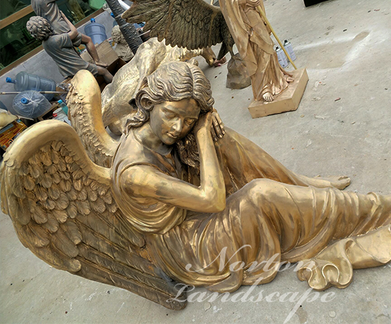 Bronze angel statues