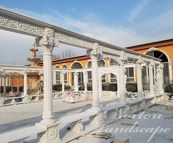 Large outdoor marble gazebos