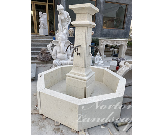 French style stone fountain