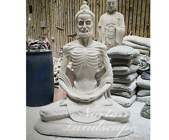 Marble Fasting buddha statue