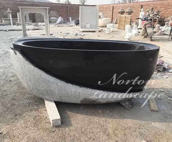 Custom design black Marble bathtub