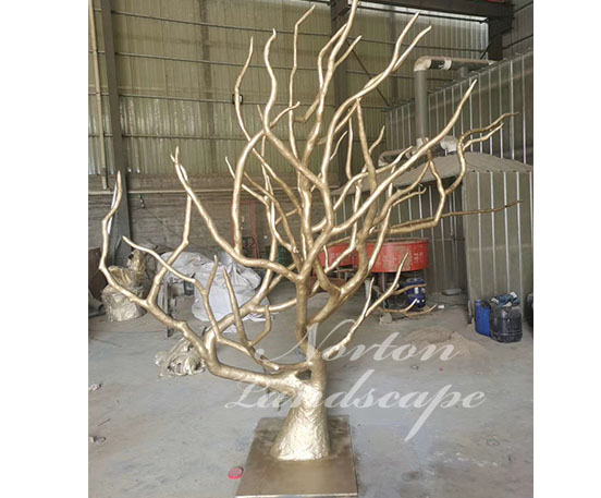 Brass tree sculpture