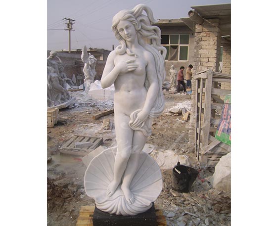 Marble statue of the birth of Venus