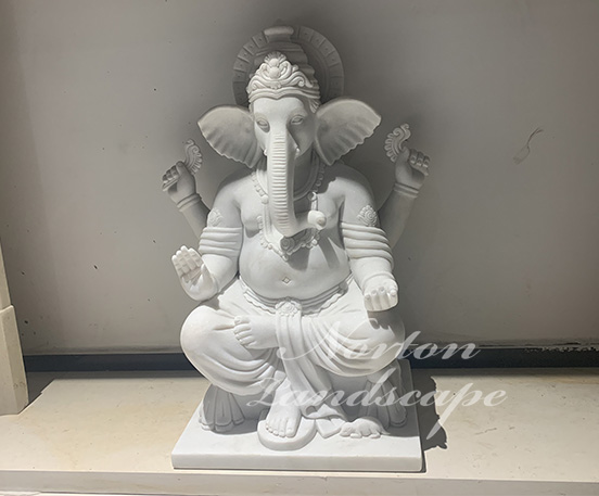 Marble ganesha statue sculpture