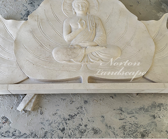 Marble relief buddha statues