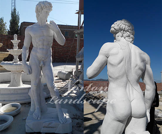 Marble david sculpture statue naked
