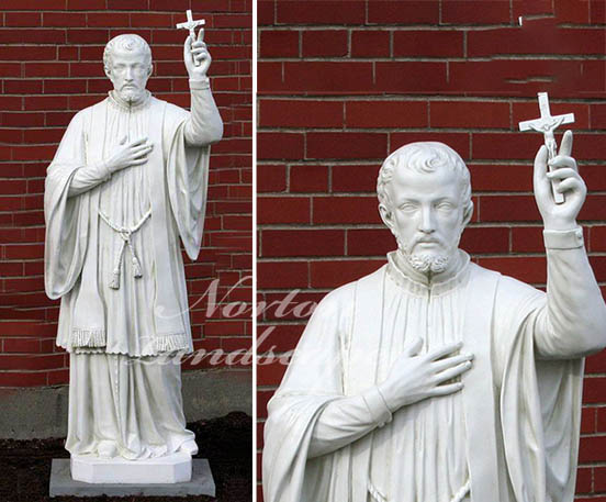 st francis xavier marble statue