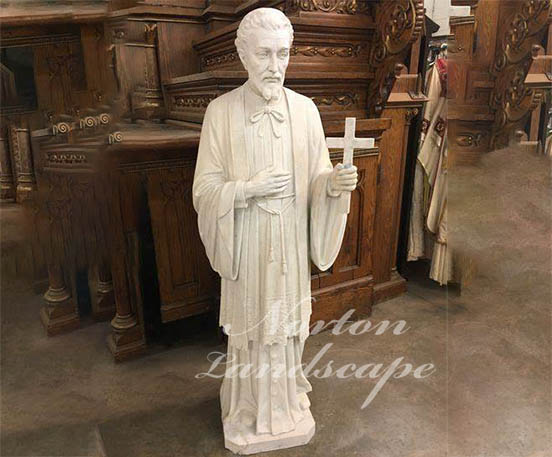 st francis xavier marble statue