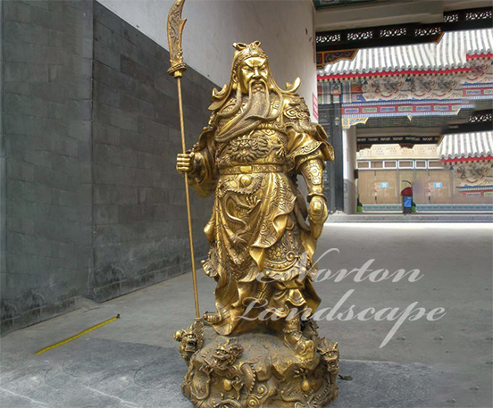 Bronze guan gong statue