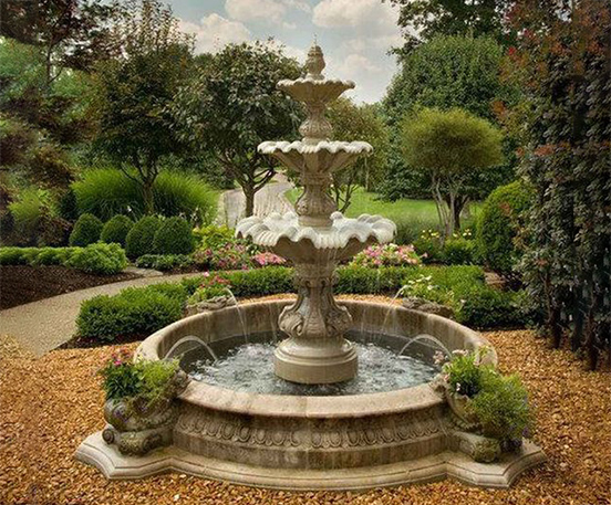 Antique marble water fountain