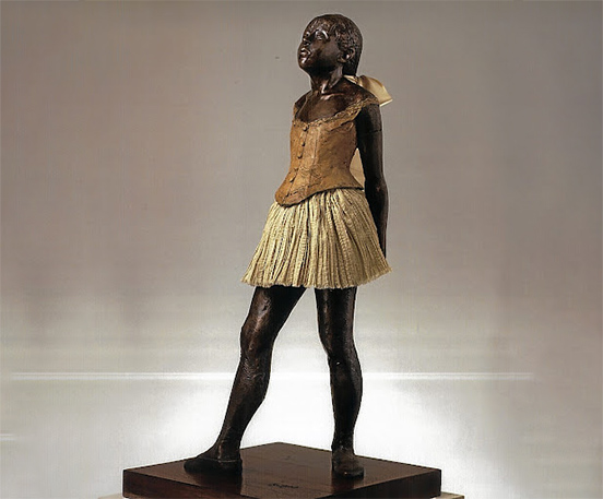 Bronze dancing girl statue
