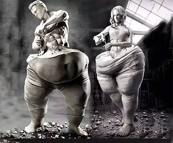 Marble art statue build your self