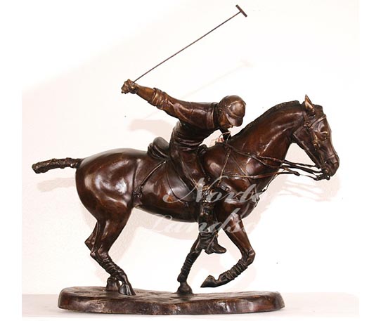 Bronze Polo Pferd Statue