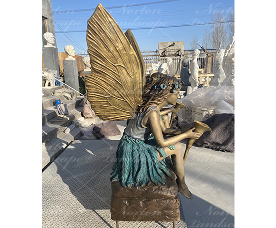 Bronze fairy statues