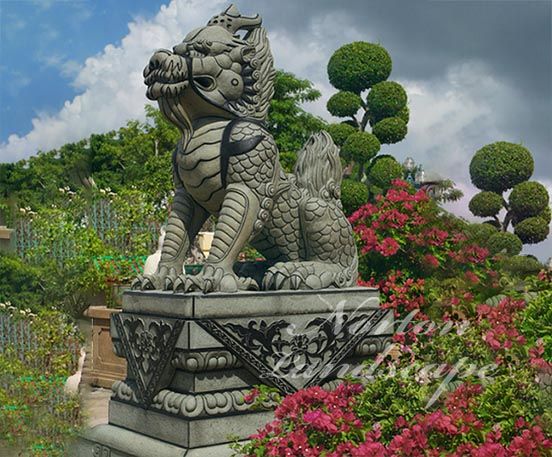 White marble chinese dragon statue