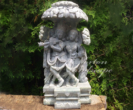 Marble Radha Krishna statue