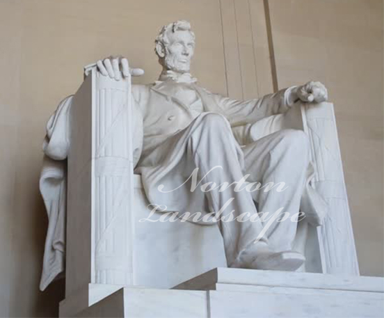 stone statue lincoln