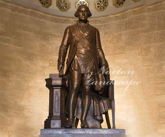 bronze statue of washington