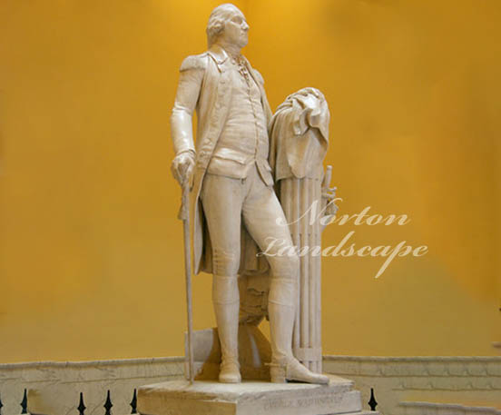 bronze statue of washington